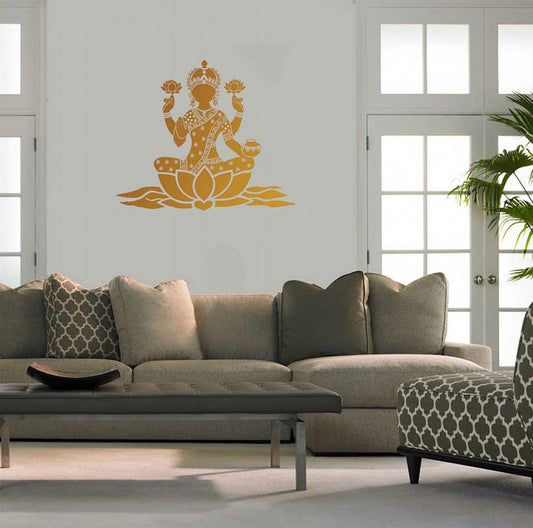 Lotus Lakshmi Wall Sticker