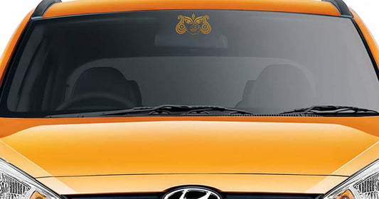 Goddess Durga Set of 4 series Car Rear Glass Sticker