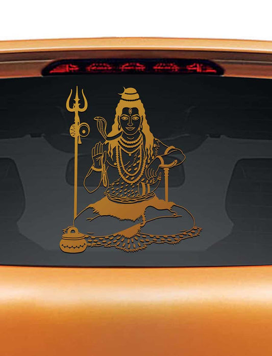 Lord Shiva Car Rear Glass Sticker