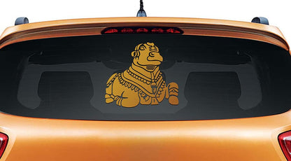 Nandi Bull Car Rear Glass Sticker