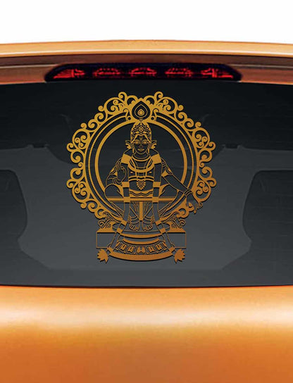 Ayyappa Swamy Car Rear Glass Sticker