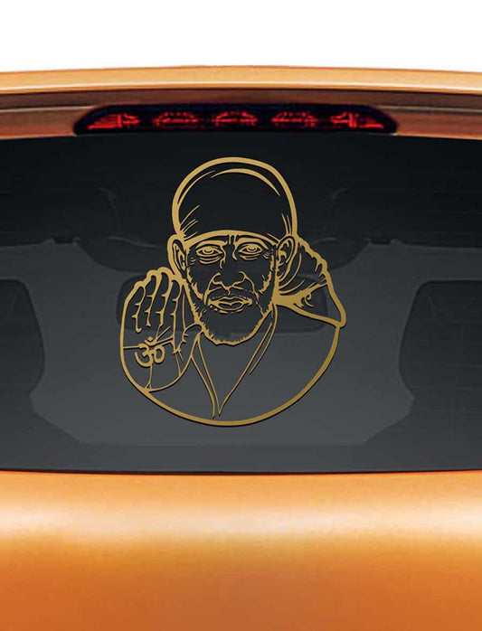 Sai Baba Car Rear Glass Sticker