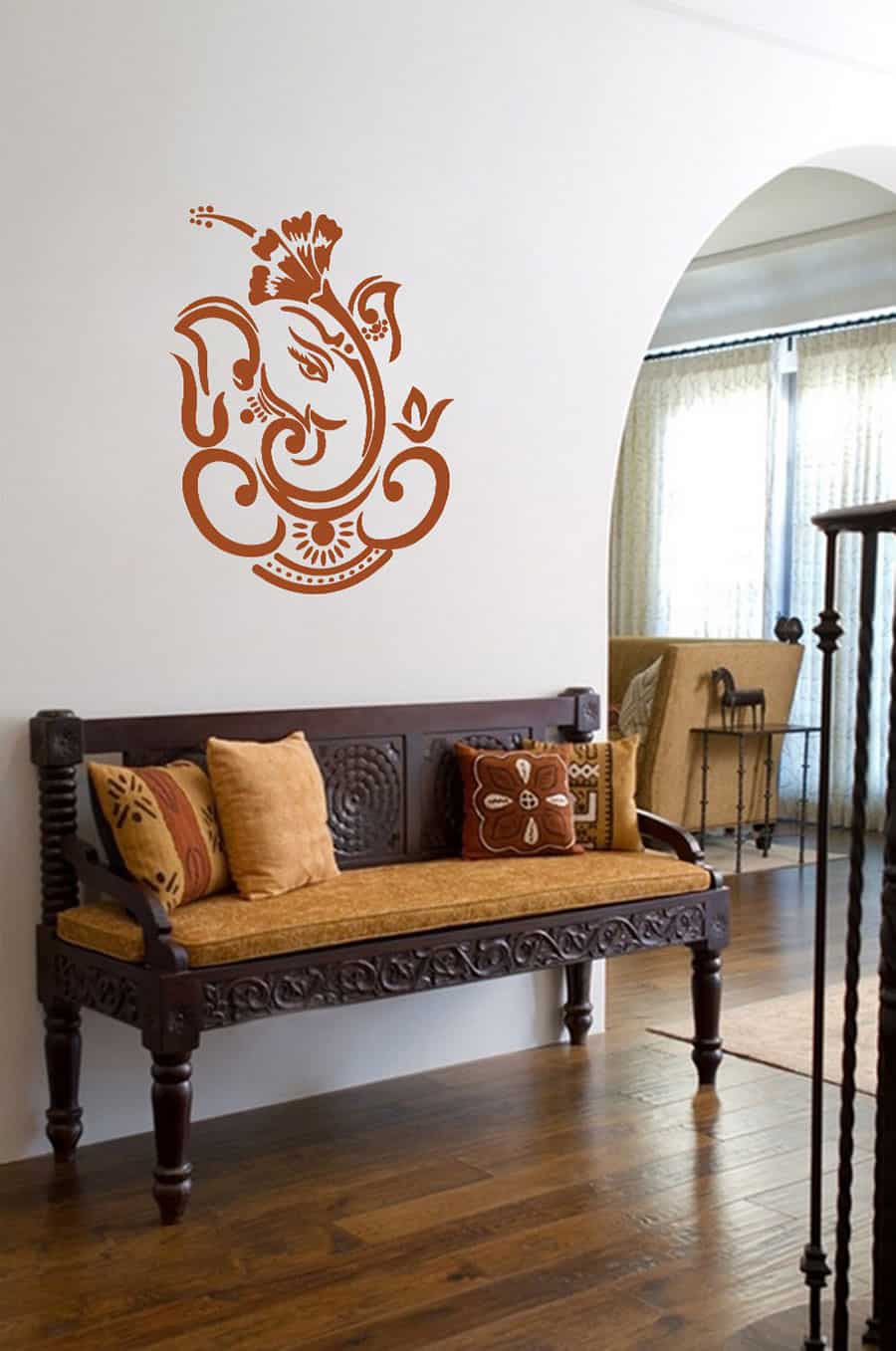 Dasavala Ganesha Wall Sticker