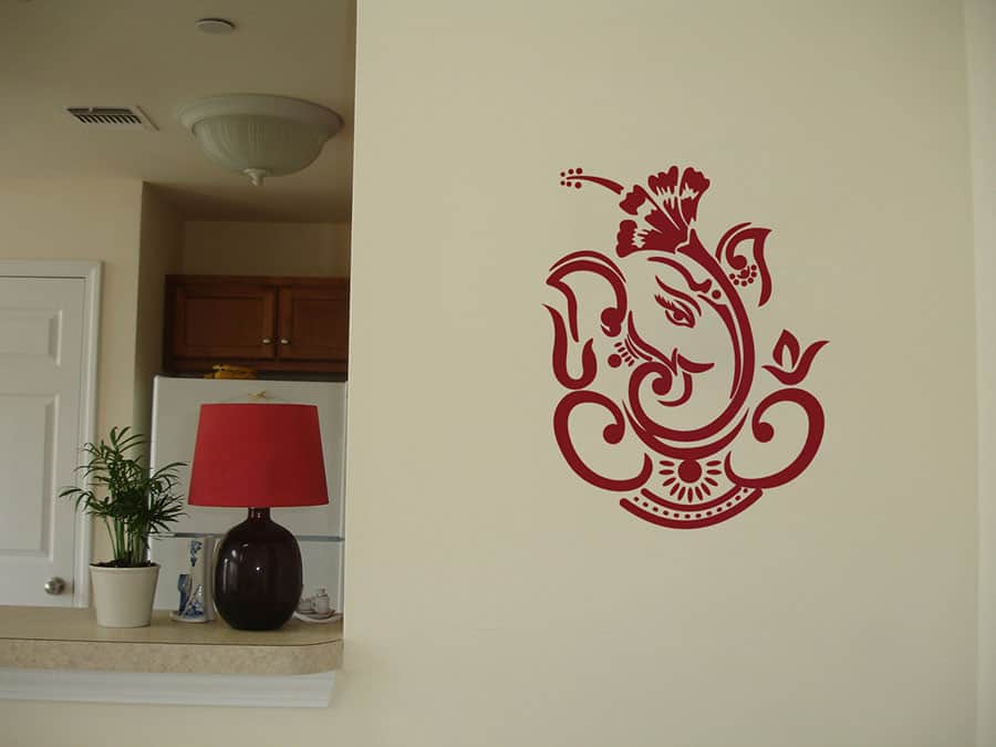 Dasavala Ganesha Wall Sticker