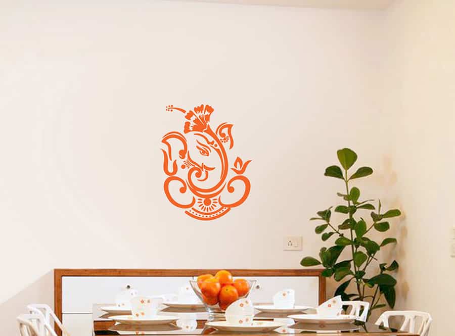 Dasavala Ganesha Wall Sticker