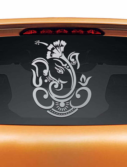 Dasavala Ganesha Car Rear Glass Sticker