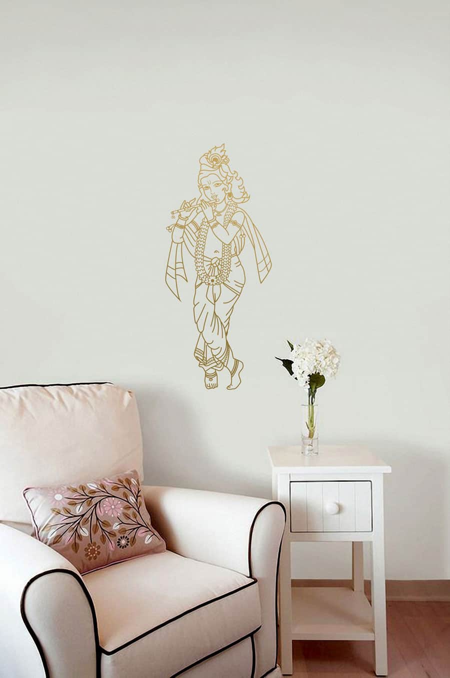 Artistic Krishna Wall Sticker