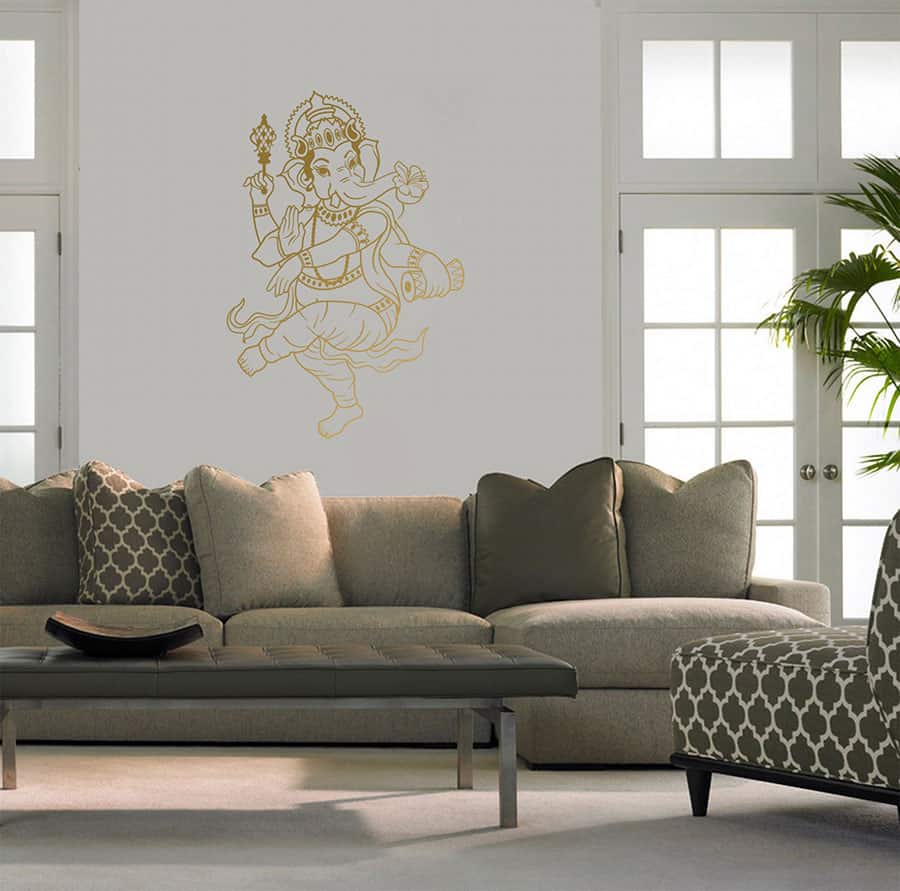 Dancing Ganesha Wall Sticker