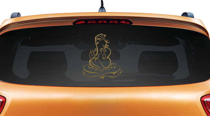 Art Ganesh Car Rear Glass Sticker