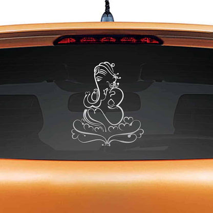 Art Ganesh Car Rear Glass Sticker