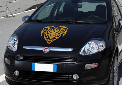 Black Heart Car Decal