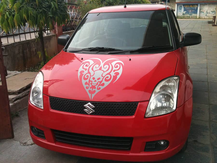 Black Heart Car Decal