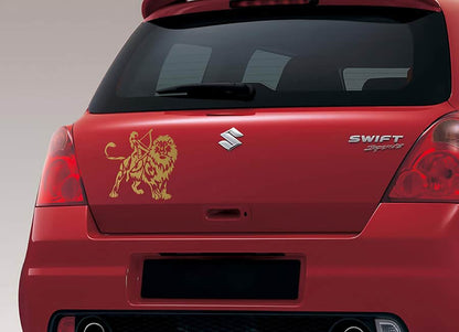 Lucky Leo Car Decal