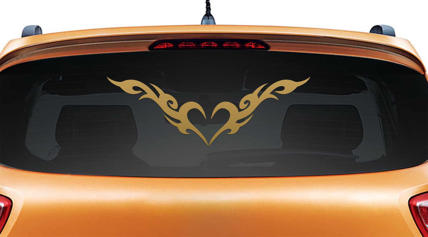 Heart of Fire Car Sticker