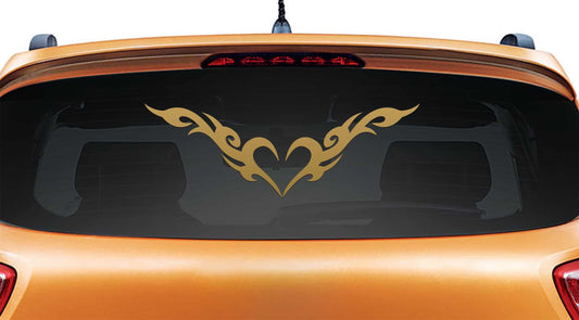 Heart of Fire Car Sticker