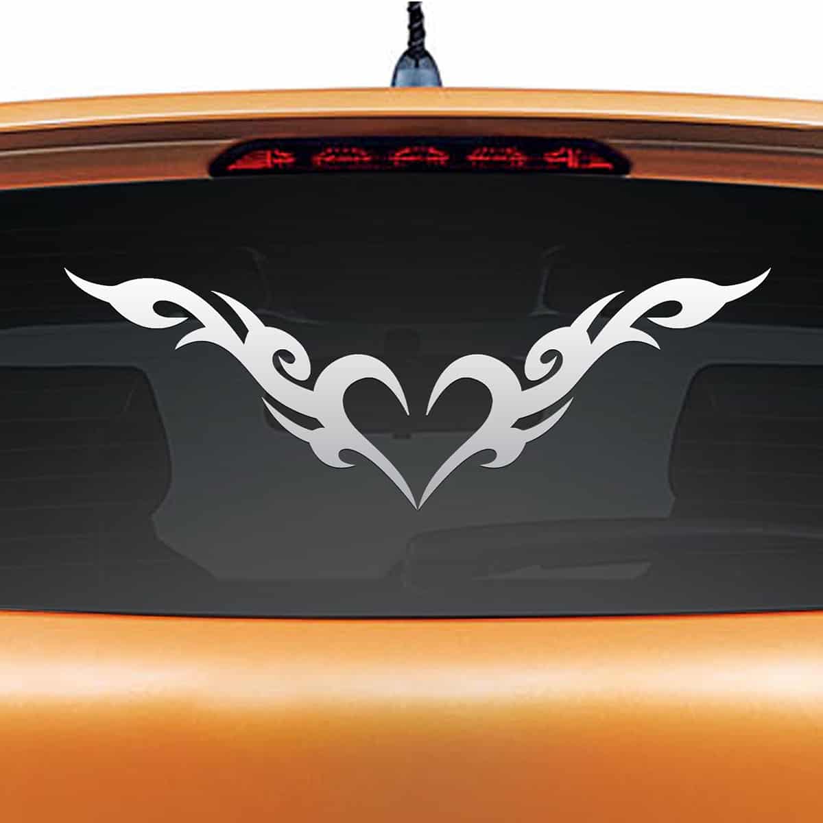 Heart of Fire Car Sticker