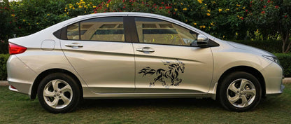 Fiery Stallion Car Decal