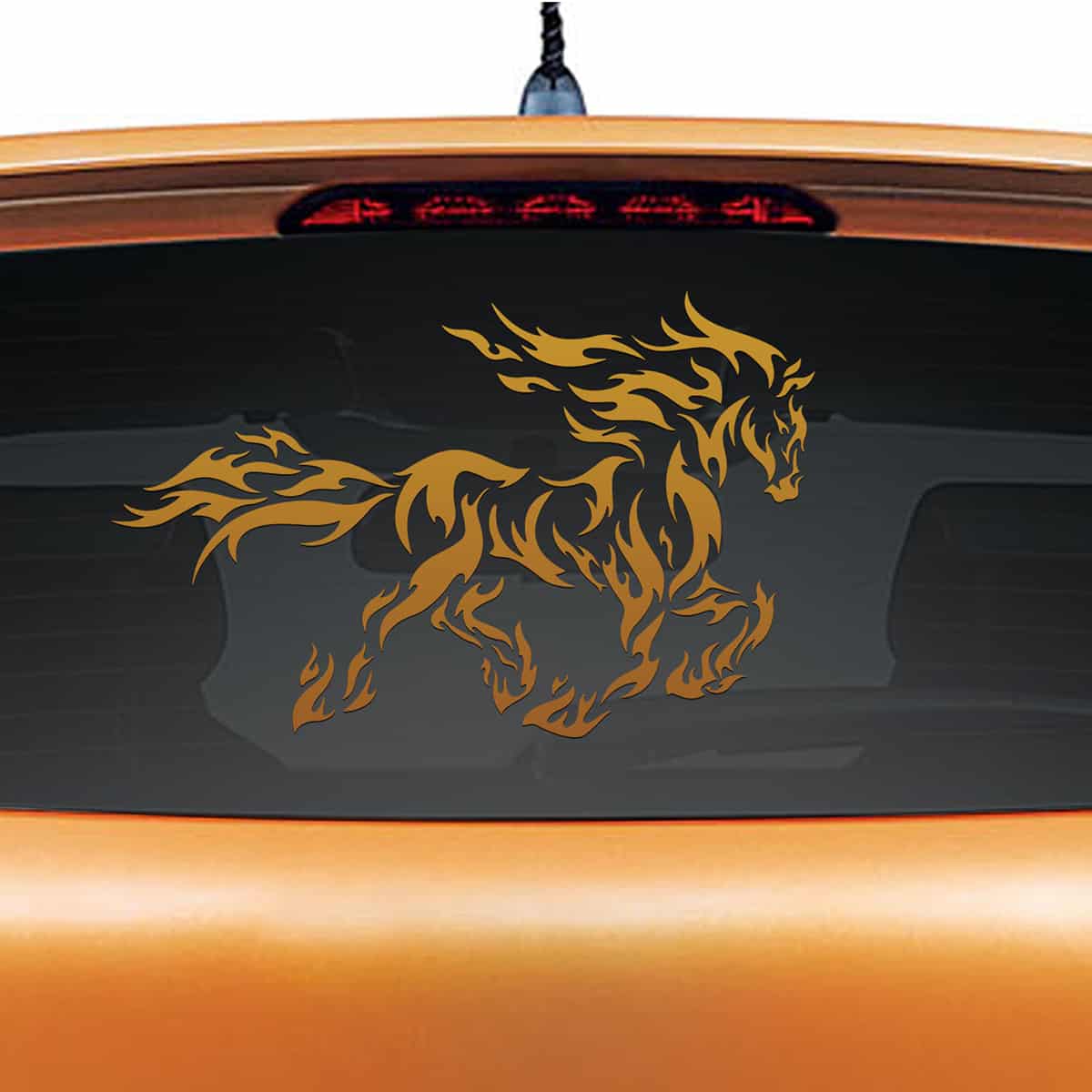 Fiery Stallion Car Decal