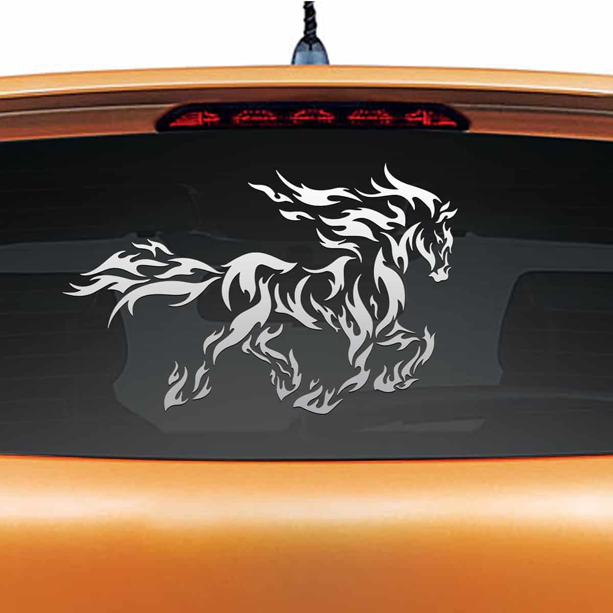 Fiery Stallion Car Decal