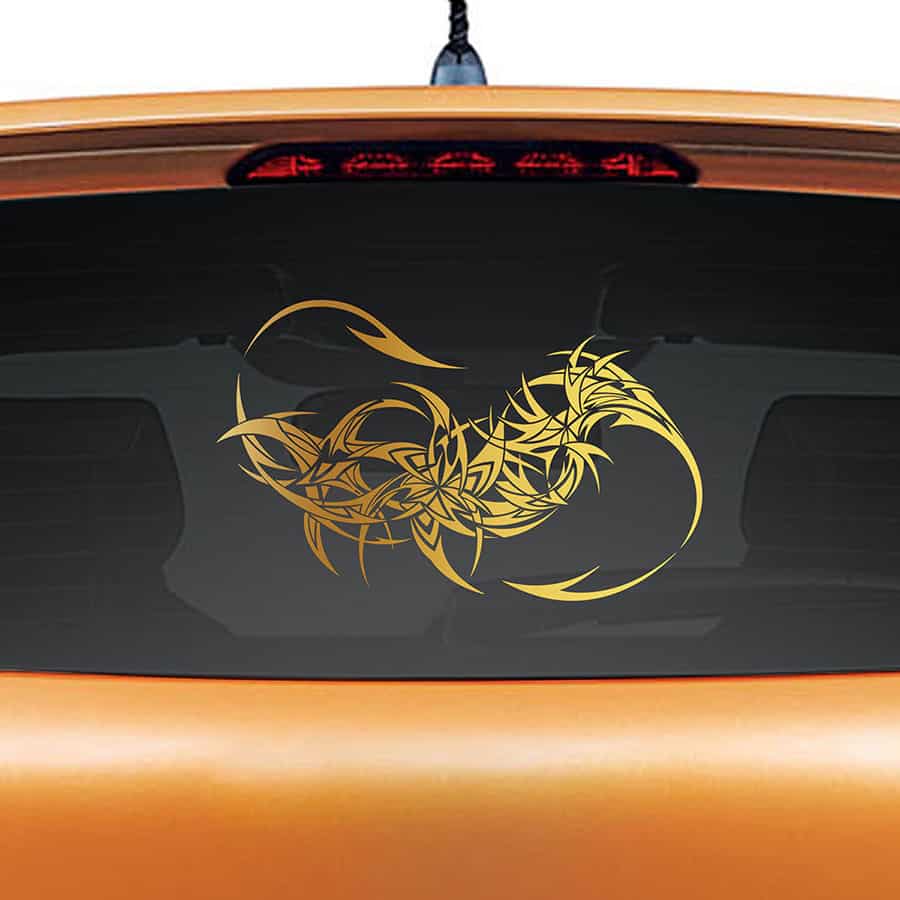 Dragon Tail Car Decal