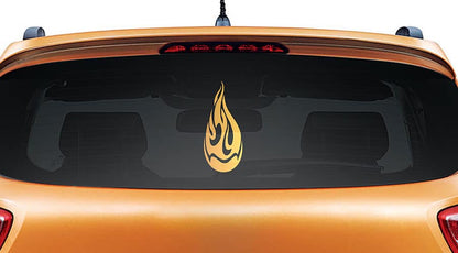 Flame Drop Car Rear Glass Sticker