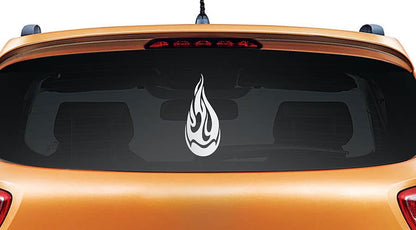 Flame Drop Car Rear Glass Sticker