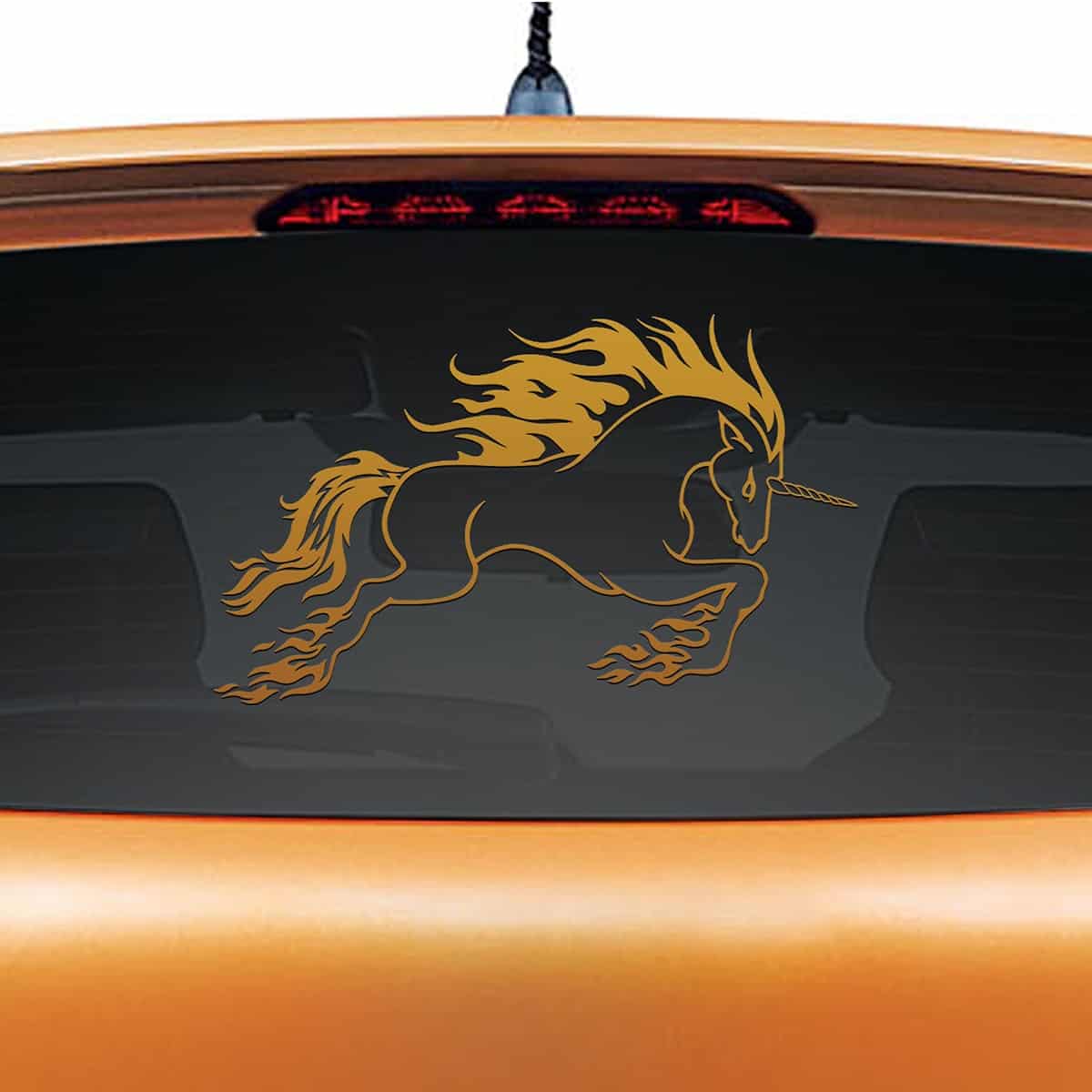 Raging Unicorn Car Decal