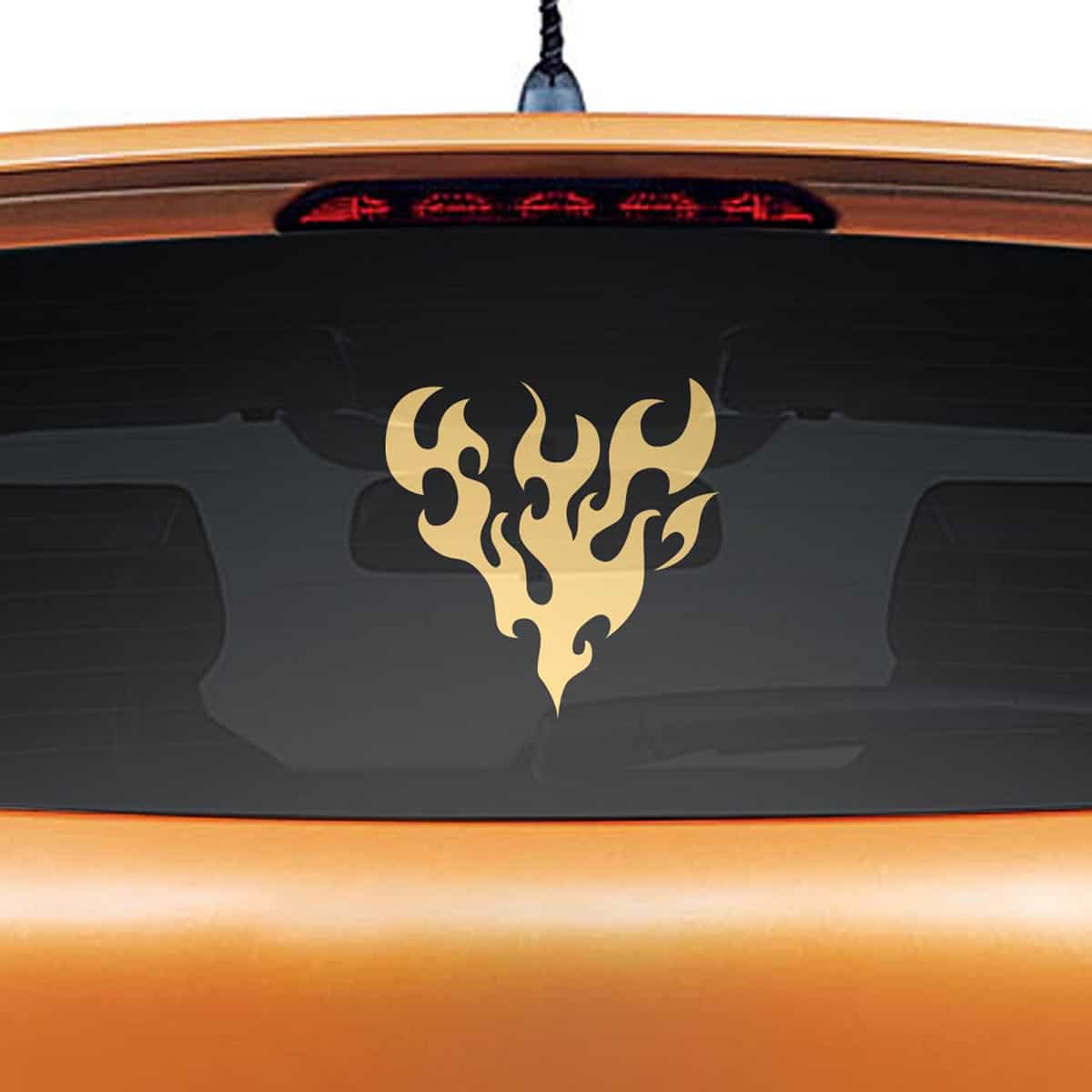 Hearty Life Car Rear Glass Sticker