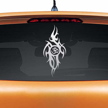 Om Wave Car Rear Glass Sticker