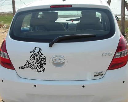 Playful Tiger Car Sticker