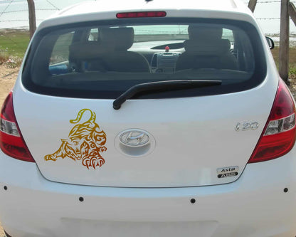 Playful Tiger Car Sticker