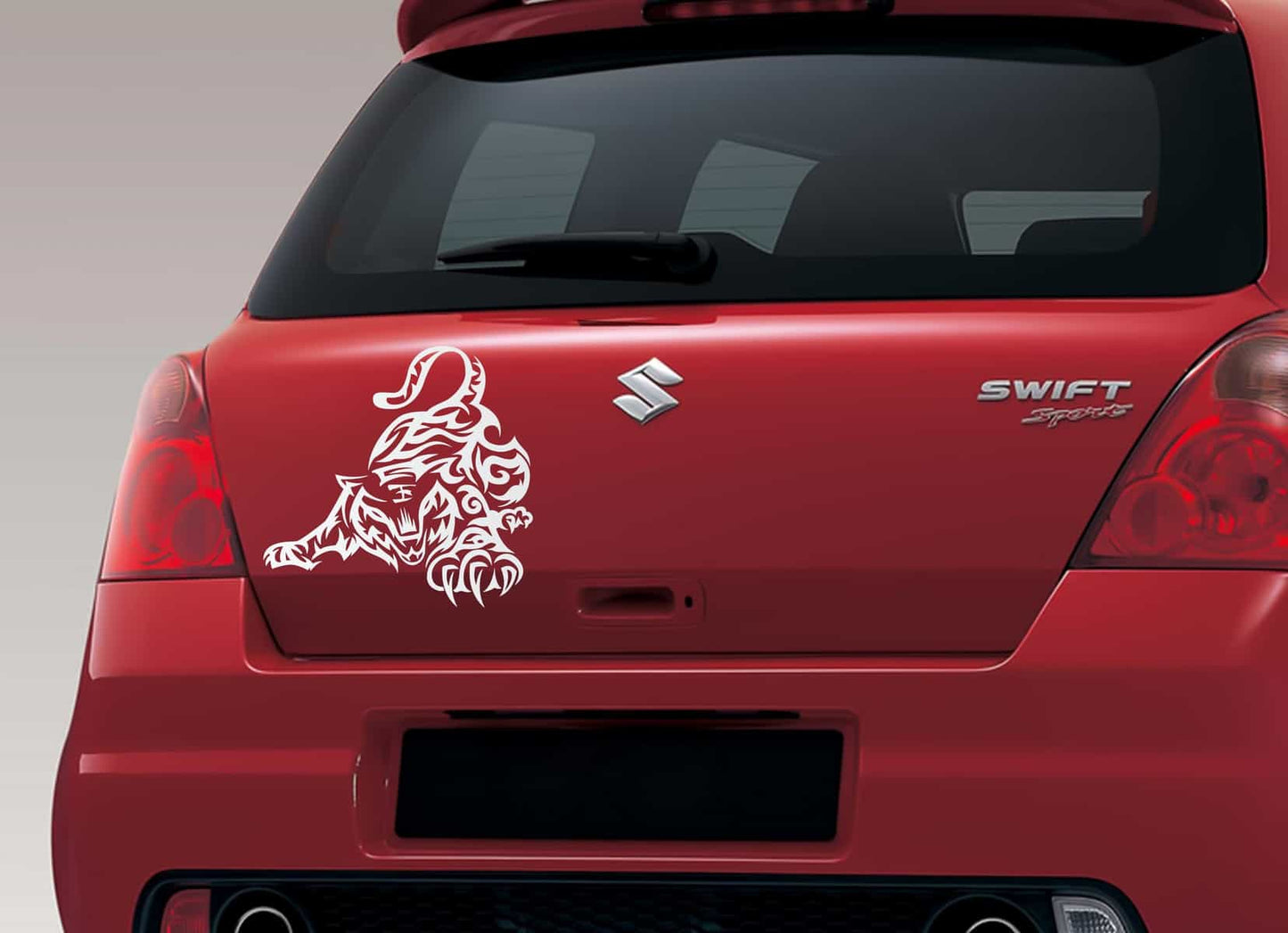 Playful Tiger Car Sticker