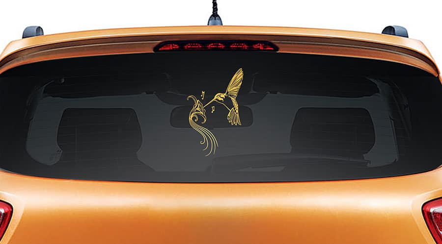 Humming Bird Car Rear Glass Sticker