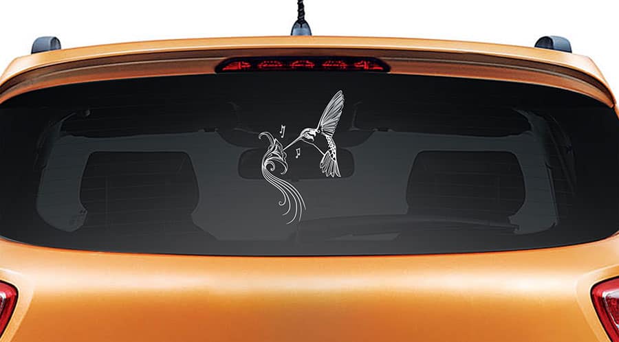 Humming Bird Car Rear Glass Sticker