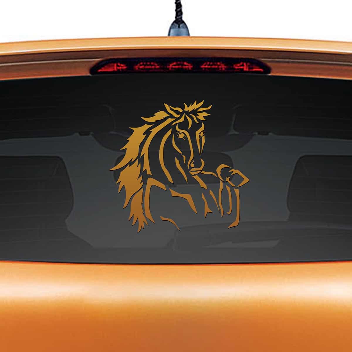 Long Face Hello Car Decal