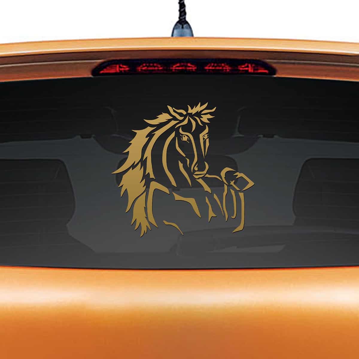 Long Face Hello Car Decal