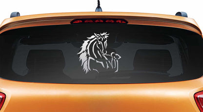 Long Face Hello Car Decal