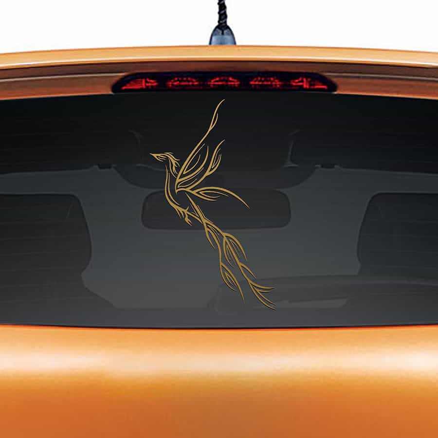 Bird Paradise Car Rear Glass Sticker