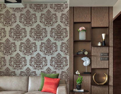 Crown Damask Paint Stencil