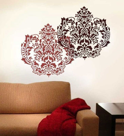 Crown Damask Paint Stencil