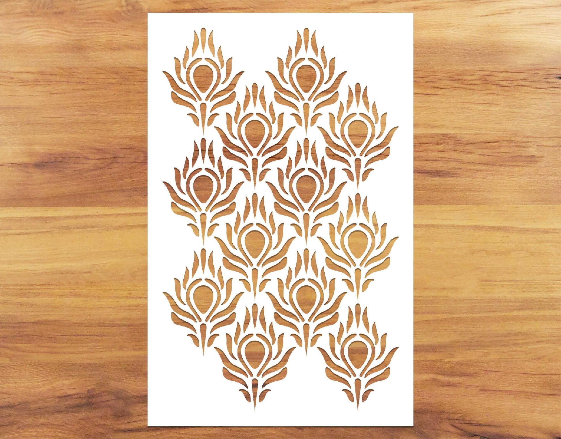 Peacock Fancy Pattern Paint Stencil – WallDesign peacock-fancy-pattern-paint-stencil-walldesign