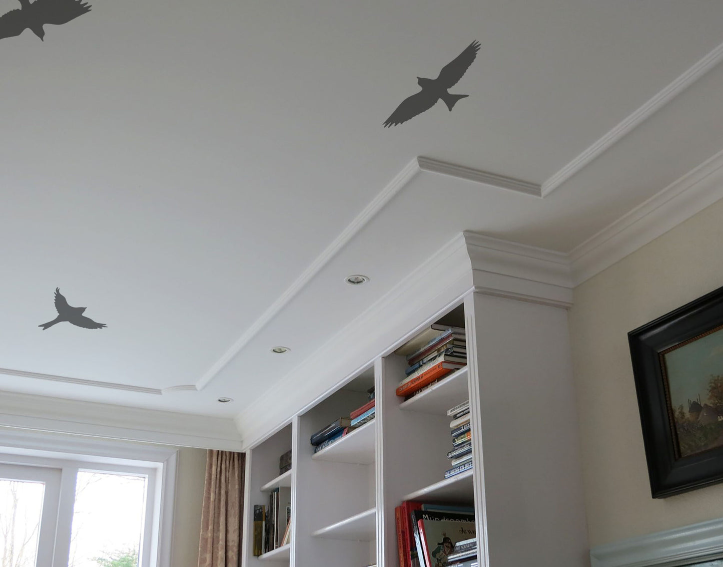 Ceiling Birds Paint Stencil