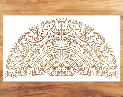 Ornate Medallion Paint Stencil