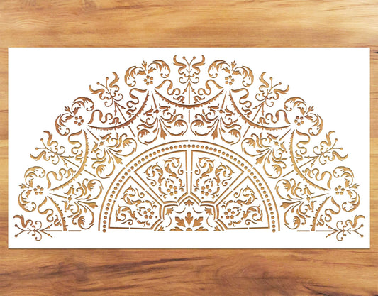 Ornate Medallion Paint Stencil