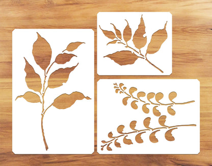 Leafy Life Pattern Paint Stencil