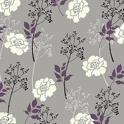 Romantic Flowers Pattern Paint Stencil