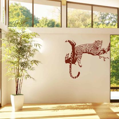 Leopard on the Tree Wall Sticker