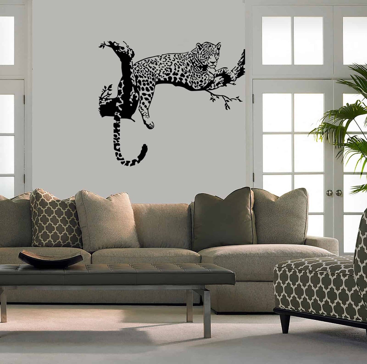 Leopard on the Tree Wall Sticker