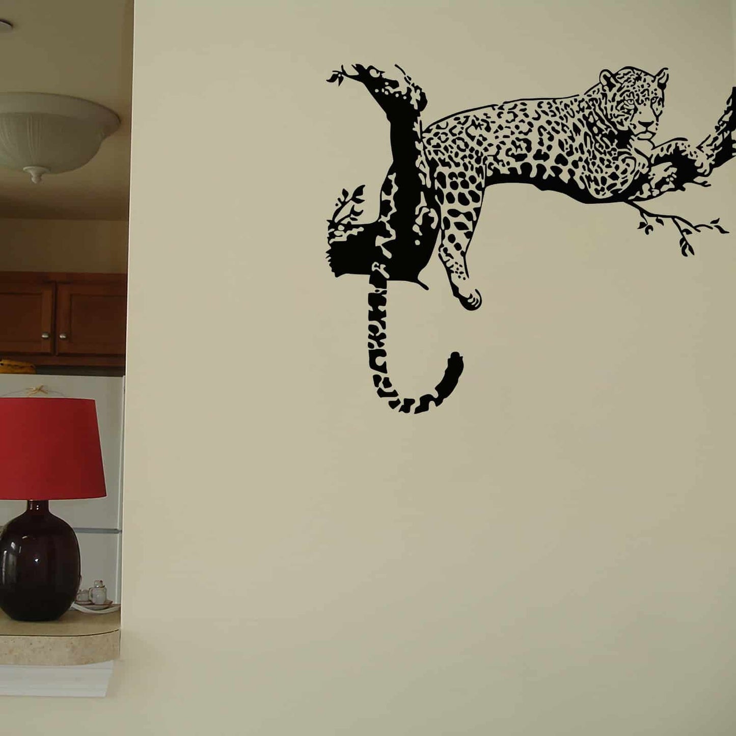 Leopard on the Tree Wall Sticker