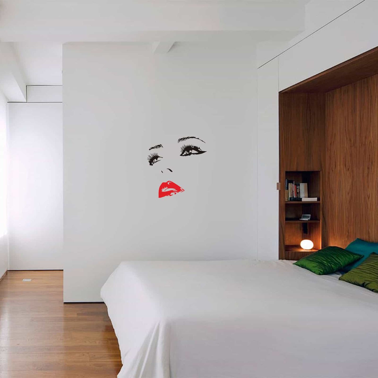 Girl Face Wall Sticker